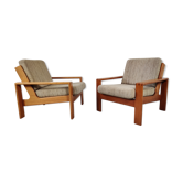 Paire de fauteuils Bonanza par Esko Pajamies pour Asko, Finlande 1970