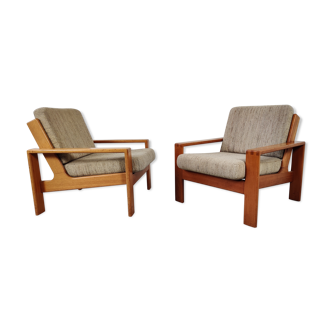 Paire de fauteuils Bonanza par Esko Pajamies pour Asko, Finlande 1970