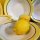 Six plates Digoin-Sarreguemines "Dinard" 50s