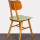 Paire de chaises vertes vintage, design tchèque, 1960