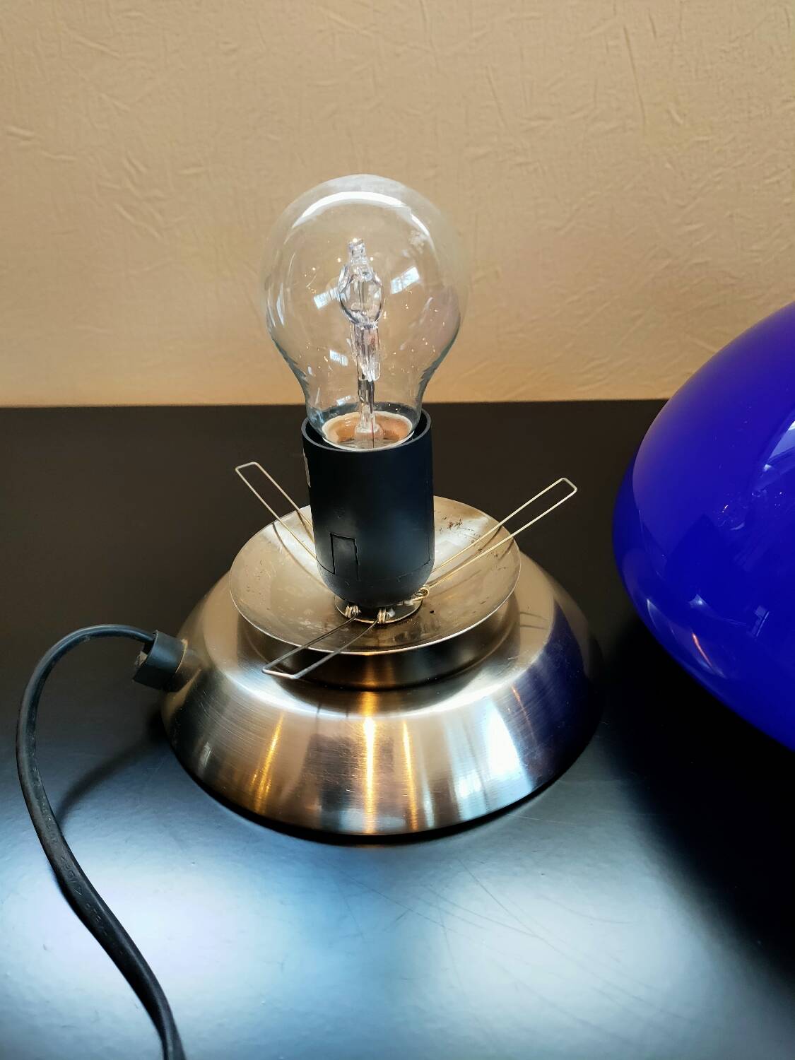 Lampe de table champignon vintage