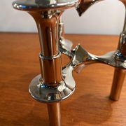 Set of 4 modular candle holders variant Nagel BMF vintage 1970