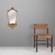 Romantic baroc style mirror with original label “Deknudt”, Belgium, 1970s