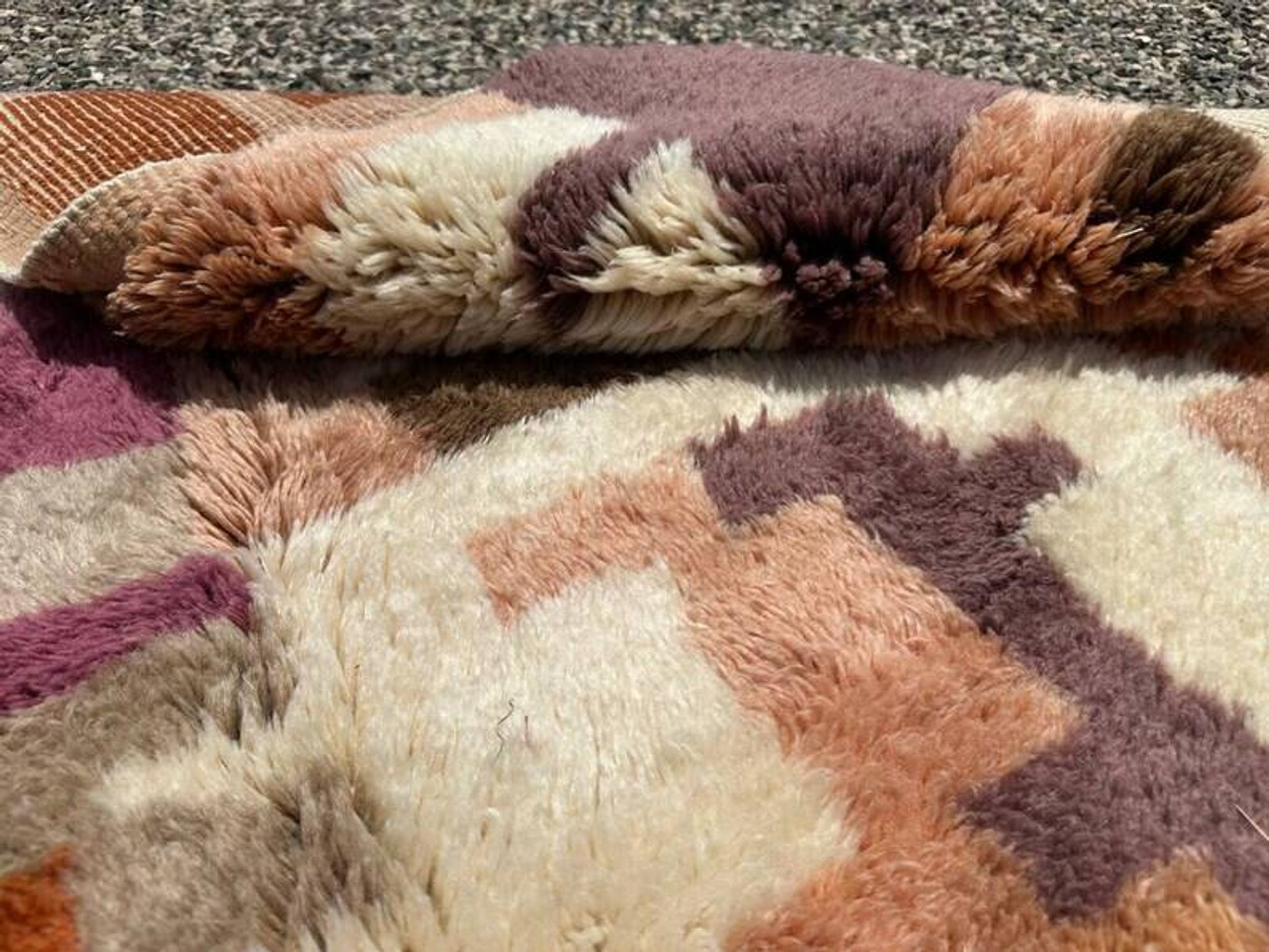 Multicoloured Moroccan Mrirt rug 300x200 cm – abstract geometric pattern