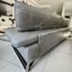 Roche bobois canapé digital - grey leather - 3 seats - 238 cm