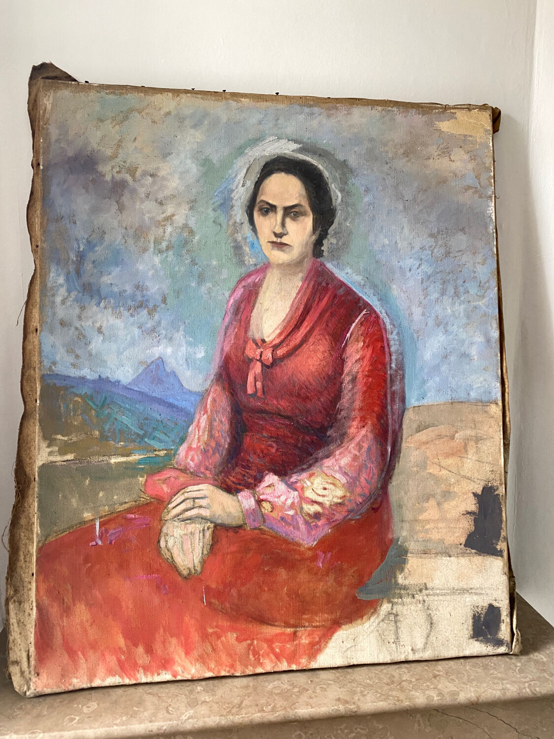 Old portrait of a woman