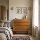 Vintage oak chest of drawers from the 1960s (4 drawers)