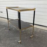 Golden vintage rolling table