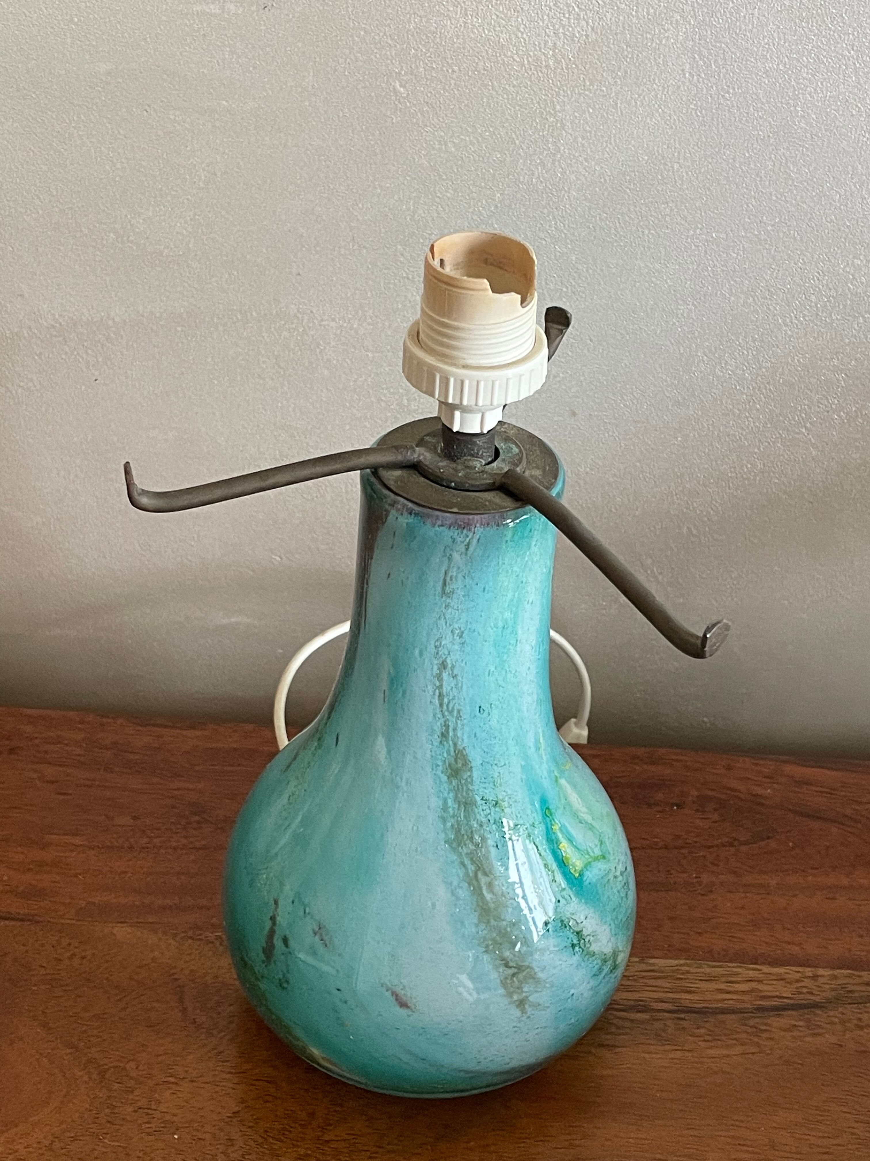 Lamp foot Georges Castellino blown glass