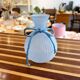Blue glass soliflore