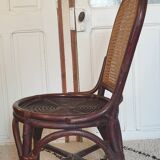 4 bamboo and cane chairs