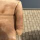 3-seater De Sede sofa in 5mm NECK Buffalo leather, Cognac color