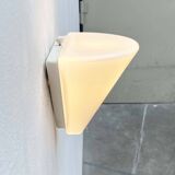 Wall lamp in glass from the Postmodern T+L Royal Typ L 133 series by Keuco, 1980s.