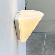 Wall lamp in glass from the Postmodern T+L Royal Typ L 133 series by Keuco, 1980s.