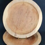 2 anciennes assiettes en bois