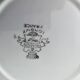 Set of 7 Longwy France earthenware dessert plates, Trianon model