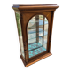 Showcase bookcase in molded and carved walnut