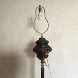 Guéridon-lampadaire table d appoint décor en bronze tête et pieds de boucs