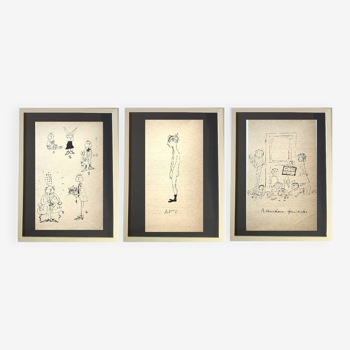 Illustrations DANINOS (family series) Triptych