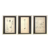 DANINOS Illustrations (family series) Triptych