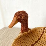 Duck woven wicker baskets
