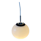 Small white Space Age mushroom pendant light