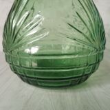 Chiseled glass decanter