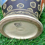 Vase de forme balustre porcelaine   « Satsuma »  Filets Or...
