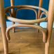 Paire de tabourets de bar en bois courbé