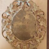 Old gilt bronze mirror