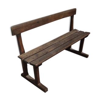 Oak bench of the beginning of the XX century original patina