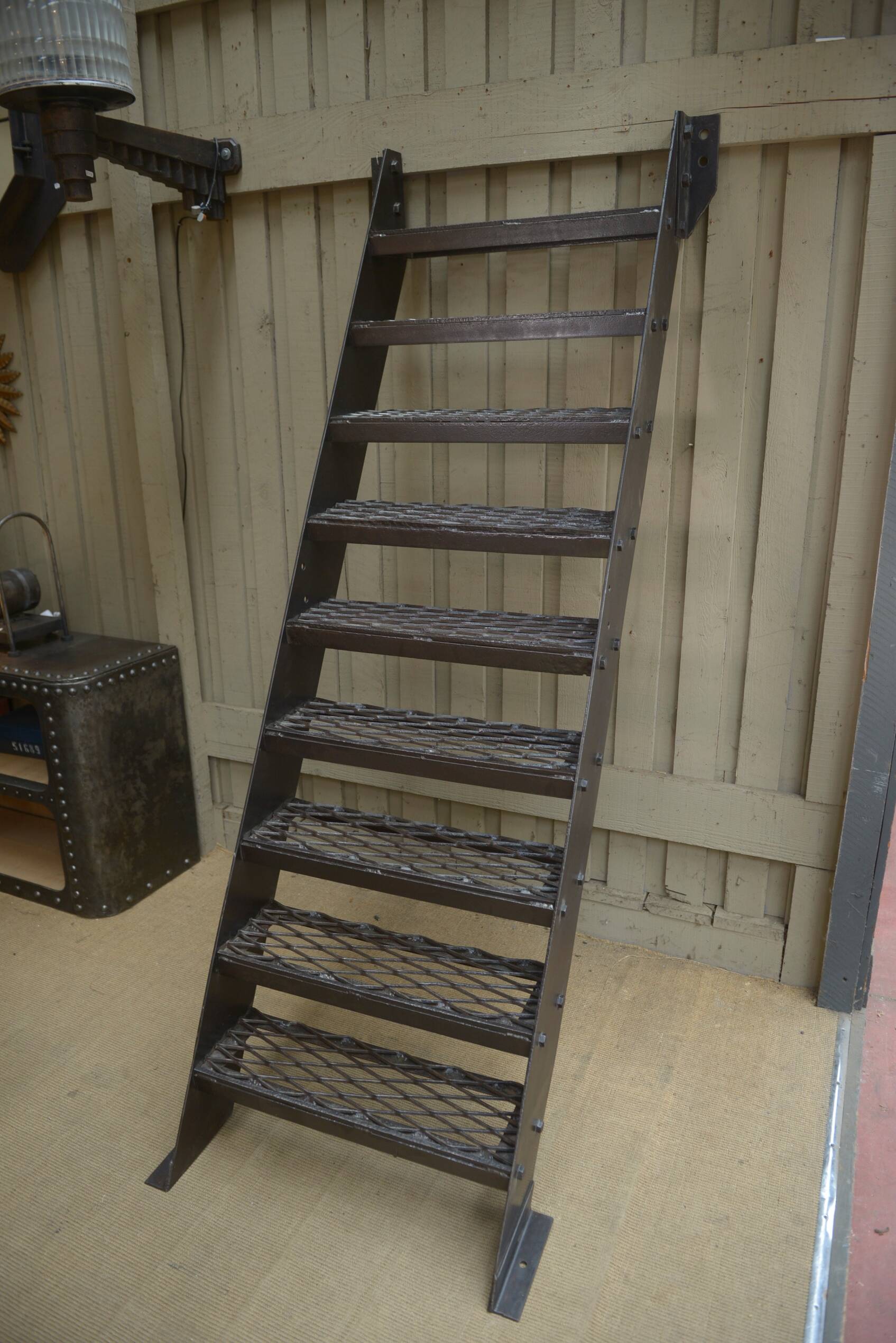 Escalier d'usine en acier 1940