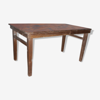 Ancient table in solid Burmese teak