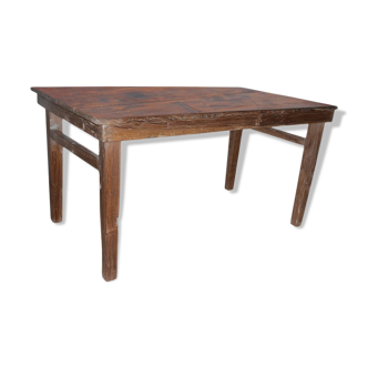 Ancient table in solid Burmese teak