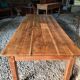 Antique French oak dining table, early 1900s - large farmhouse table for 12 people