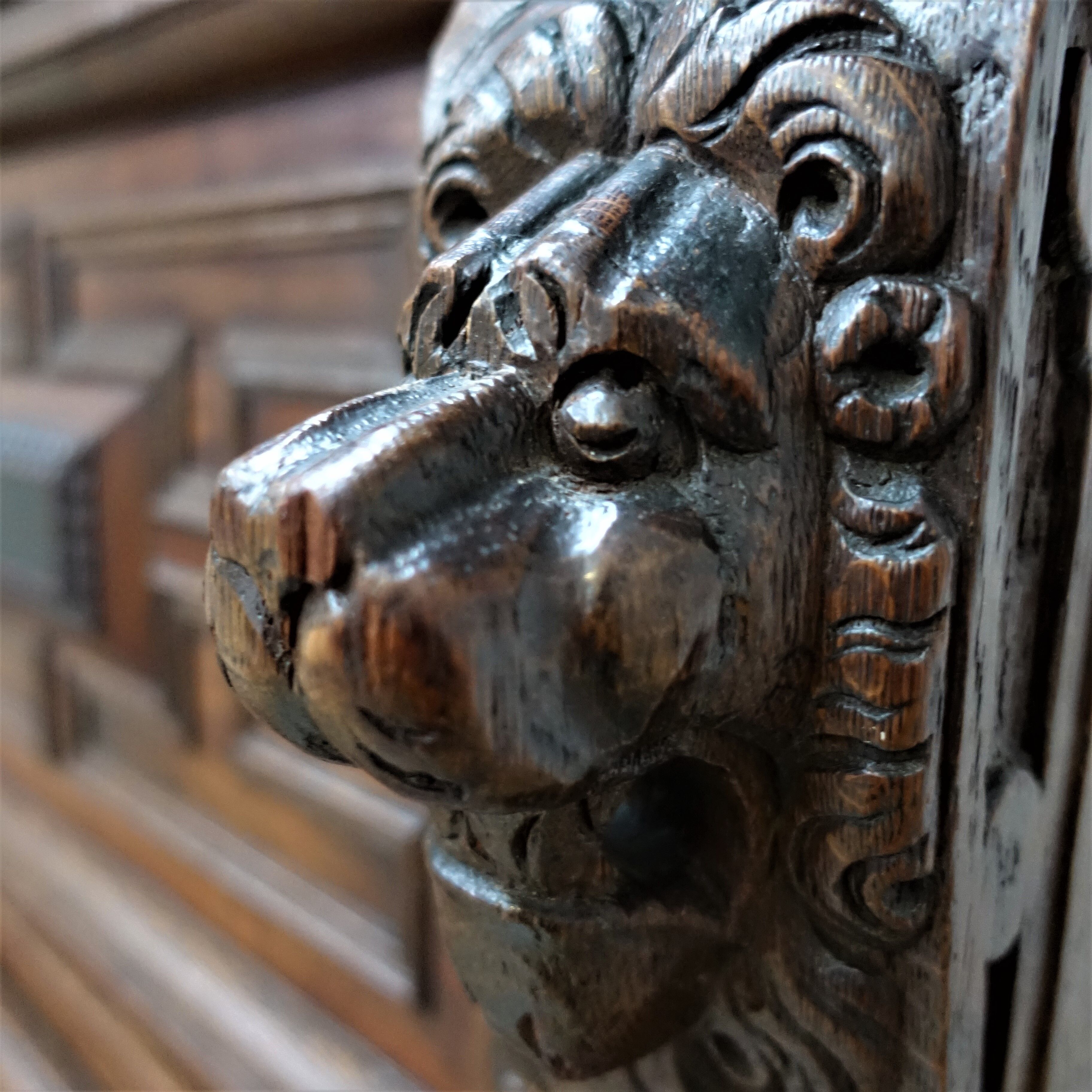 Antique flemish cabinet