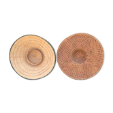 Deux chapeaux tressés asie années 80