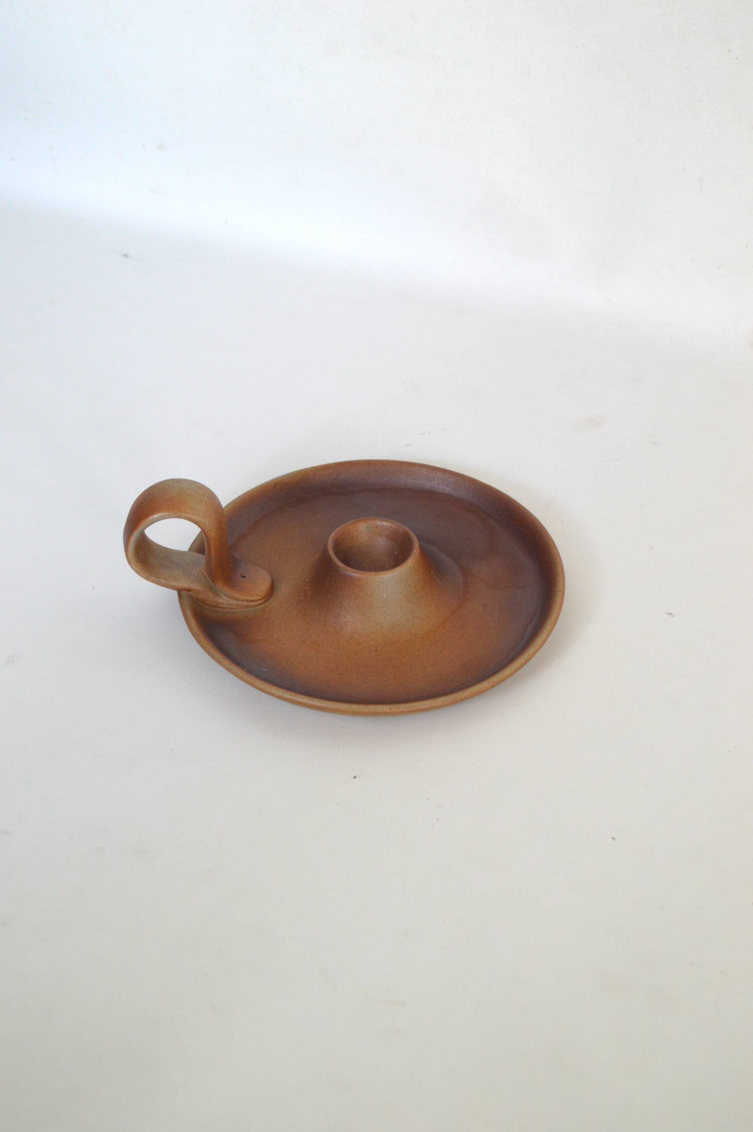 Sandstone candle holder made in France