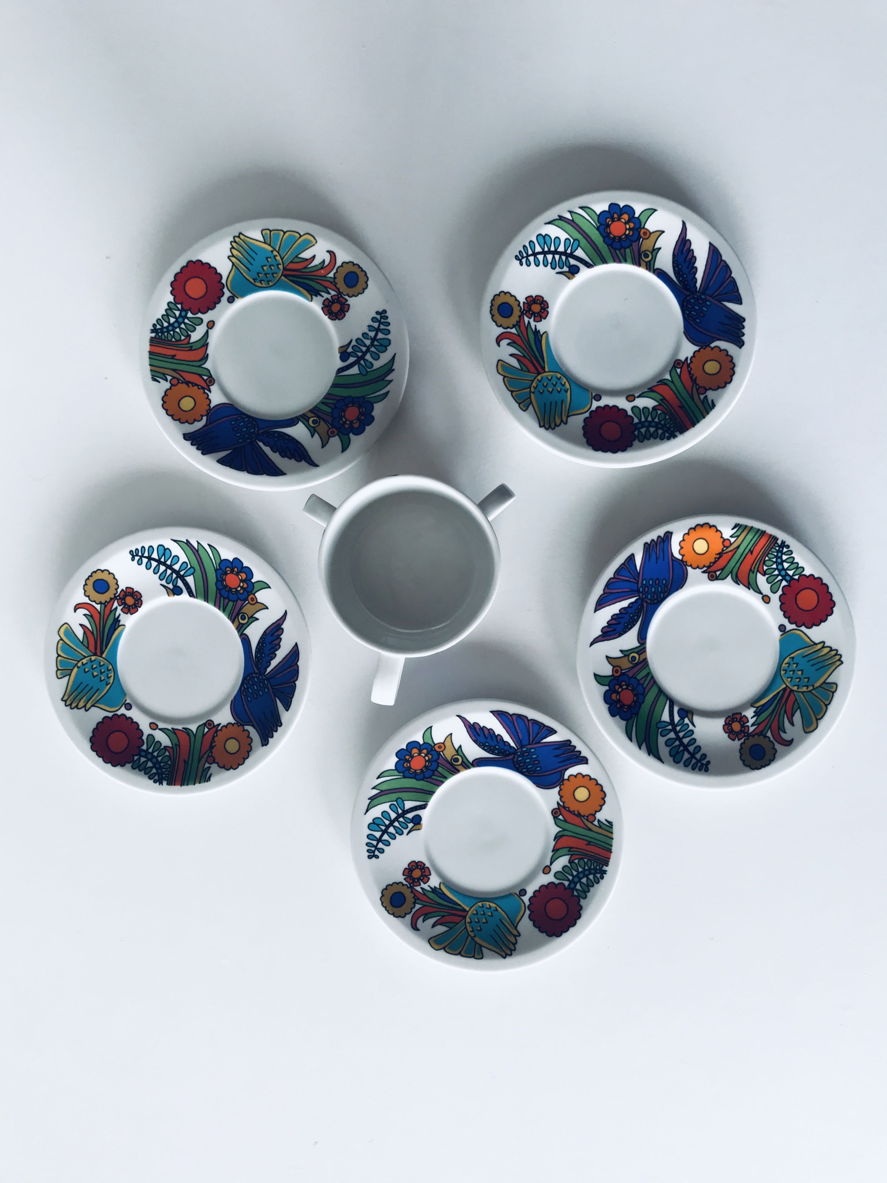 Acapulco coffee cup and saucers by Villeroy and Boch