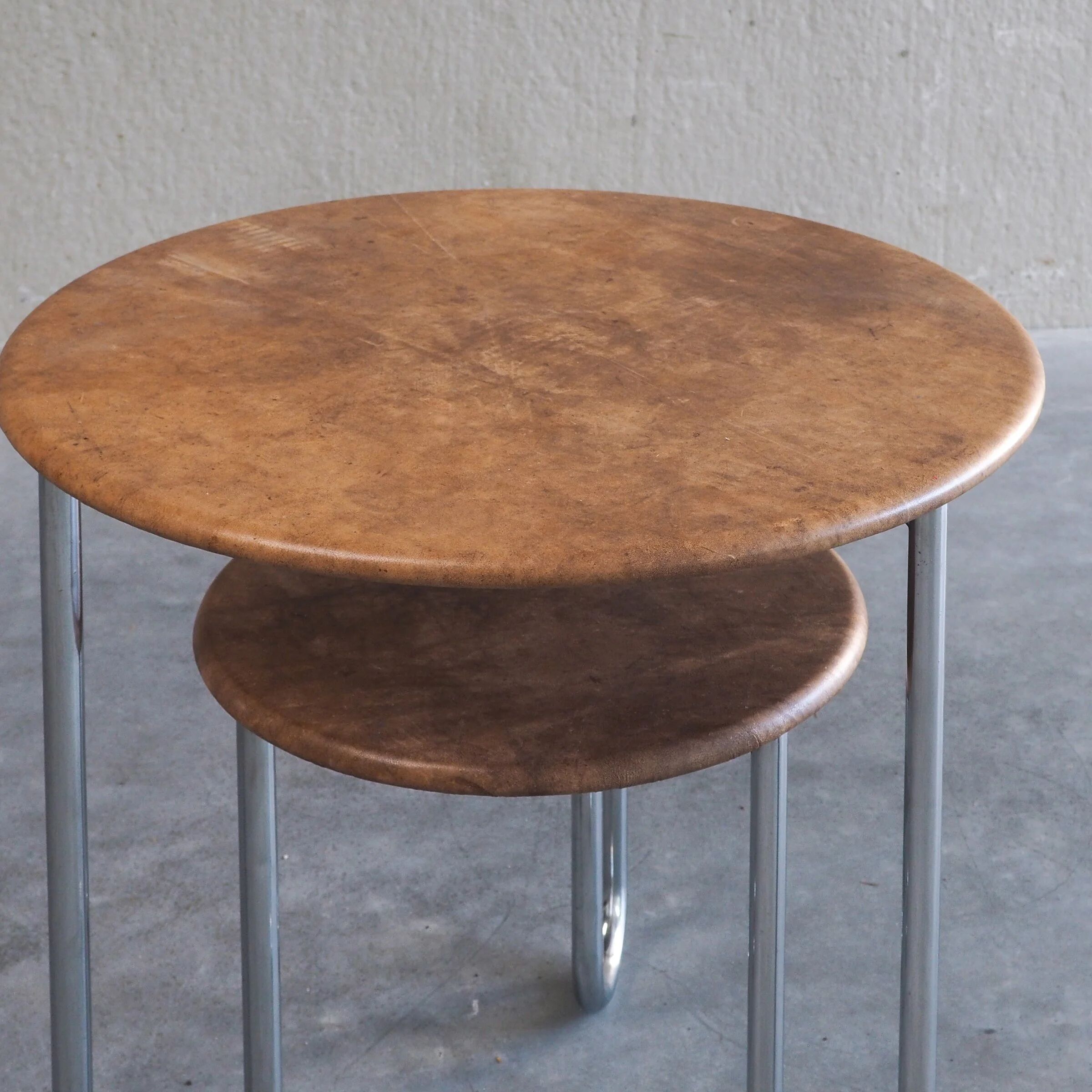 Bauhaus two-tier side table