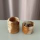 Vintage Hand-Carved Onyx Vessel | Cachepot | Sculptural Stone Bowl