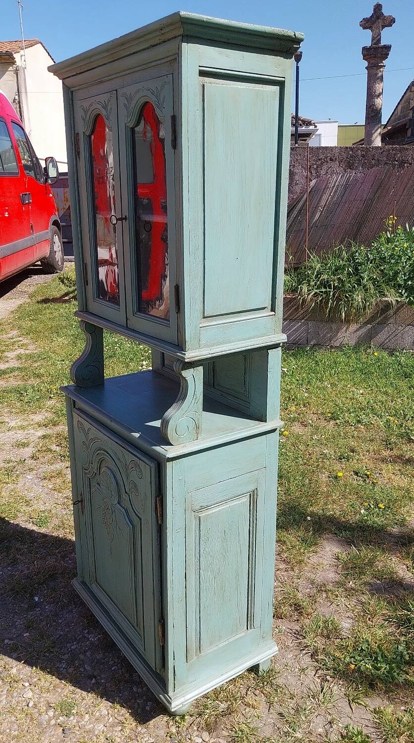 Glass-fronted buffet with 2 bodies