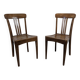 Stella bistro chairs – Vintage pair in wood, retro charm