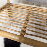 Rattan bedside table