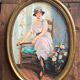 Portrait de dame de style Art Déco