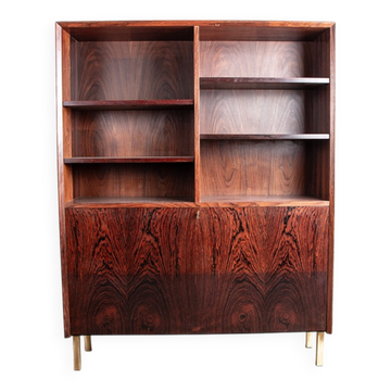 Shelf and bar furniture, Danish, in Rosewood and Brass, Erik Brouer 1960.