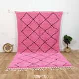 Azilal Berber rug in handmade wool 300 X 190 CM