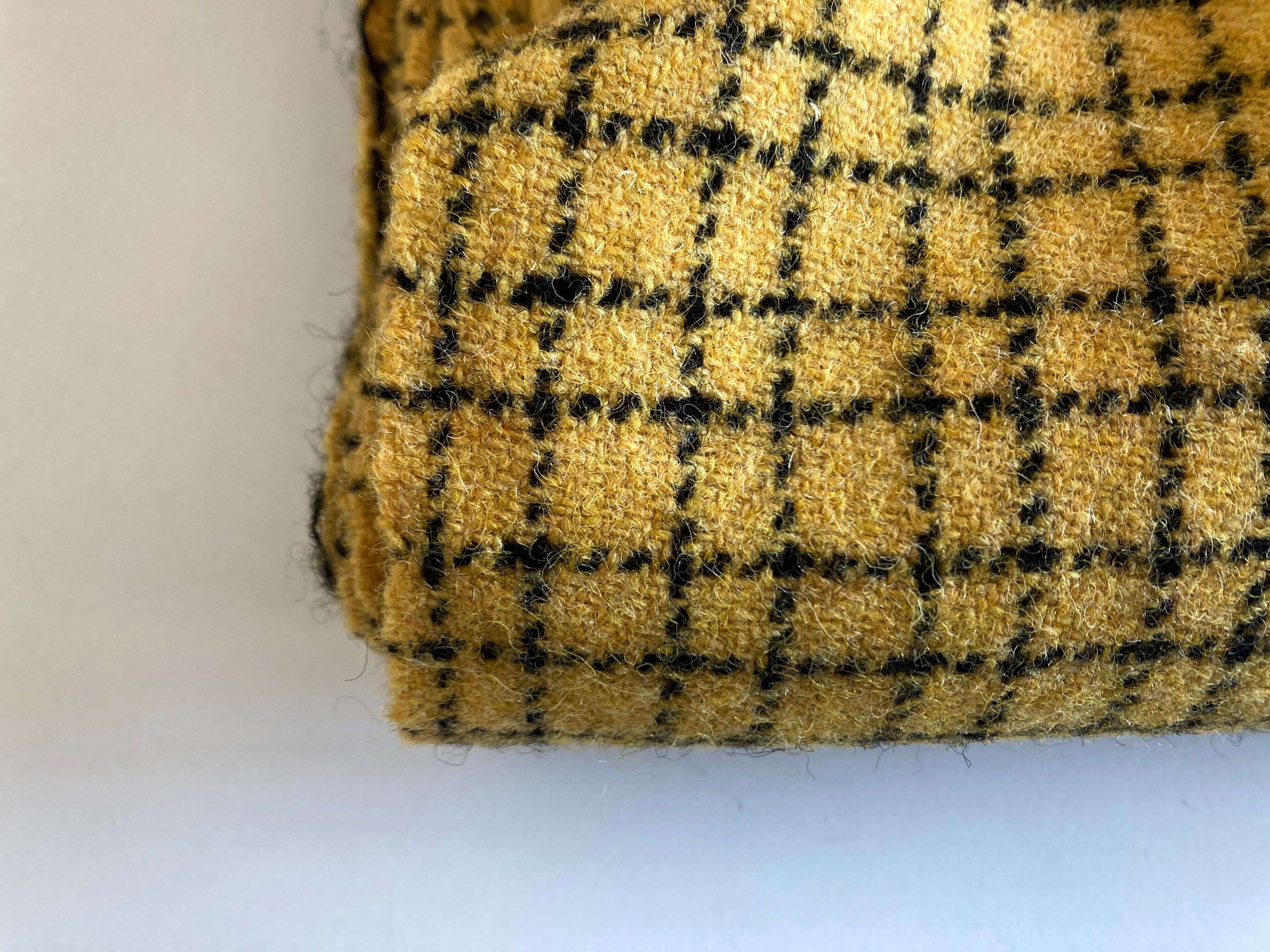Shetland wool canvas plaid 1960