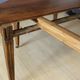 Louis XVI belt table with extensions in walnut, 19th century.
