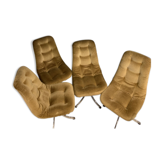 Lot 4 chairs 70s